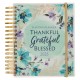 Thankful Grateful Blessed 2025 18-Month Planner with Elastic Closure