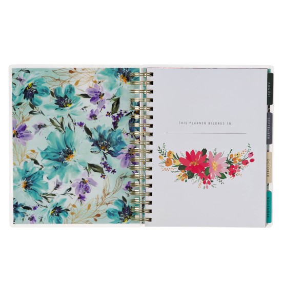 Thankful Grateful Blessed 18-Month Planner with Elastic Closure