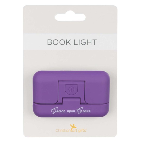 Grace Upon Grace Purple Adjustable Clip-on Book Light