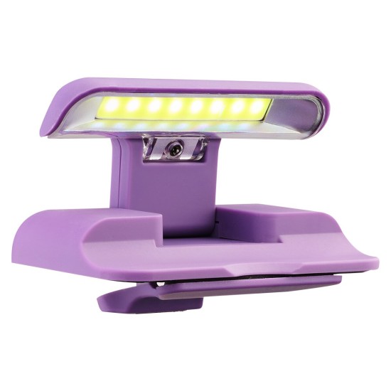 Grace Upon Grace Purple Adjustable Clip-on Book Light