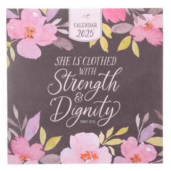 Strength and Dignity 2025 Large Wall Calendar - Proverbs 31:25