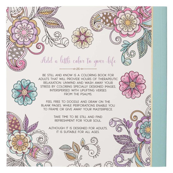 Be Still & Know Inspirational Adult Coloring Book