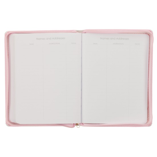 Hope and a Future Pink Faux Leather 2025 Large 18-month Planner for Women - Jeremiah 29:11