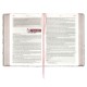 Pearlized Gray Floral Faux Leather NLT Everyday Devotional Bible for Women