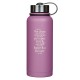 The Plans Lilac Purple Stainless Steel Water Bottle - Jeremiah 29:11