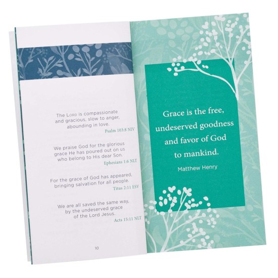 Blue Floral Amazing Grace Promise Book