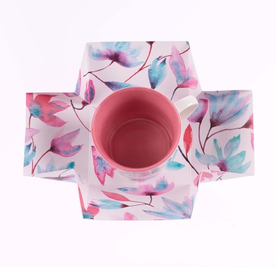 Make Every Day Count Pink Petals Ceramic Coffee Mug