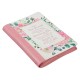 The Plans Pink Bouquet Faux Leather Classic Journal with Zippered Closure - Jeremiah 29:11