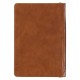 Be Strong Toffee Brown Faux Leather Classic Journal with Zippered Closure - Joshua 1:9