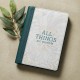 All Things are Possible Teal Tourmaline Faux Leather Journal with Zipper Closure - Matthew 19:26