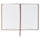 Strong and Courageous Espresso and Saddle Tan Faux Leather Classic Journal - Joshua 1:9