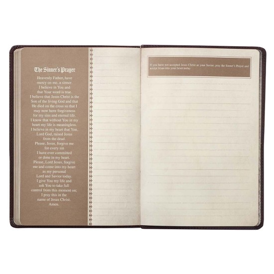 The LORD's Prayer Dark Brown Prompted Prayer Journal