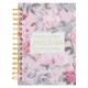 More Precious than Rubies Pink Floral Large Wirebound Journal - Proverbs 31:10