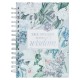 She Speaks with Wisdom Blue Floral Large Wirebound Journal - Proverbs 31:26