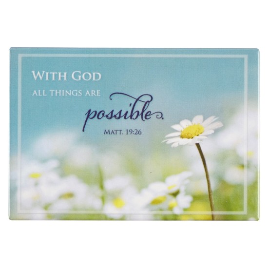 With God All Things Are Possible Magnet - Matthew 19:26