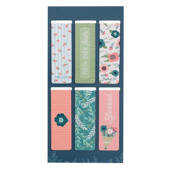 Floral Garden Magnetic Bookmark Set