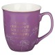 Strength and Dignity Plum Bloom Ceramic Coffee Mug - Proverbs 31:25