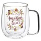 Amazing Grace Double-walled Glass Coffee Mug