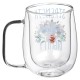 Strength & Dignity Double-walled Glass Mug - Proverbs 31:25