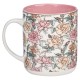 My Strength and My Song Pink Rose Ceramic Coffee Mug - Psalm 118:14