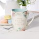 Walk By Faith Robin's Egg-blue Ceramic Coffee Mug - 2 Corinthians 5:7