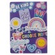 Shine for Jesus Purple Stickers Notebook -  Matthew 5:16