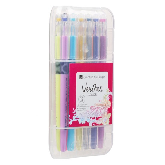 Assorted Gel Pen Set - 12 pc