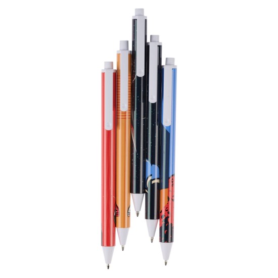 Be Courageous Blue Ink Ballpoint Pen Set - Joshua 1:9