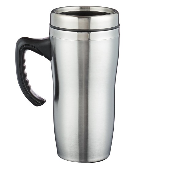 Blessed is the Man Stainless Steel Travel Mug with Handle - Psalm 84:5