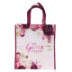 His Grace is Enough Plum Pink Non-Woven Tote Bag - 2 Corinthians 12:9