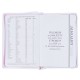 Trust in the Lord Blush Pink Faux Leather 2025 Executive Planner with Zipper Closure - Proverbs 3:5