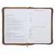 All Things Are Possible 2025 Tuscan Tan Faux Leather Executive Planner with Zipper Closure - Matthew 19:26