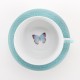 Grace Blue Butterfly Blessings Tea Set for One - Ephesians 2:8