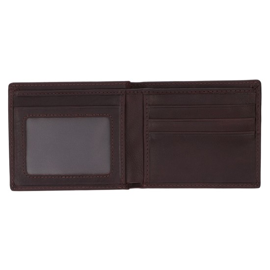 Trust in the Lord Dark Brown Full Grain Leather Wallet - Proverbs 3:5