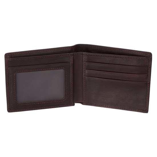 Trust in the Lord Dark Brown Full Grain Leather Wallet - Proverbs 3:5